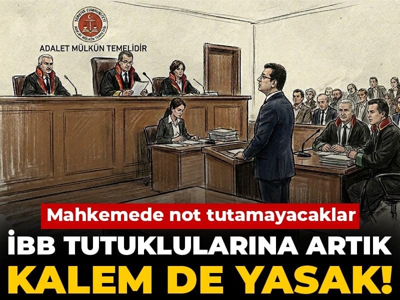 İBB tutuklularına artık kalem de yasak! Mahkemede not tutamayacaklar