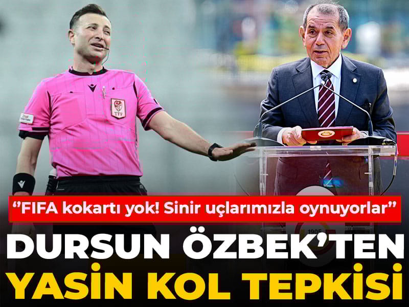 Dursun Özbek'ten Yasin Kol tepkisi: FIFA kokartı yok! Sinir uçlarımızla oynuyorlar