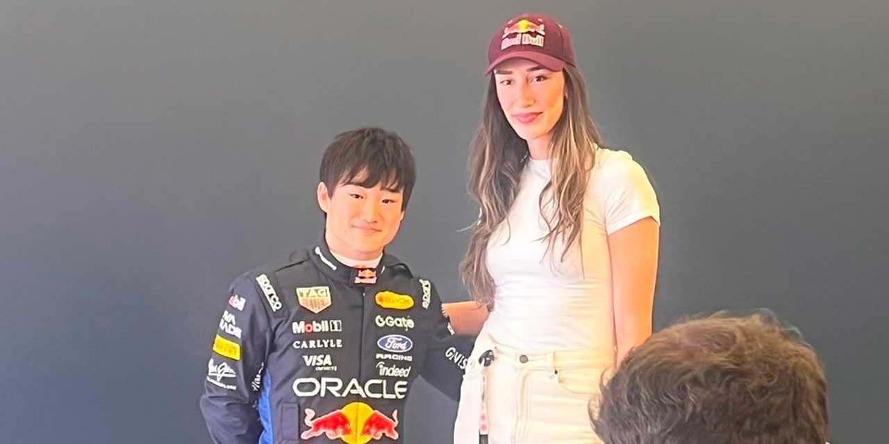 Hande Baladın ve Formula 1 pilotu Yuki Tsunoda 5 yıl sonra buluştu