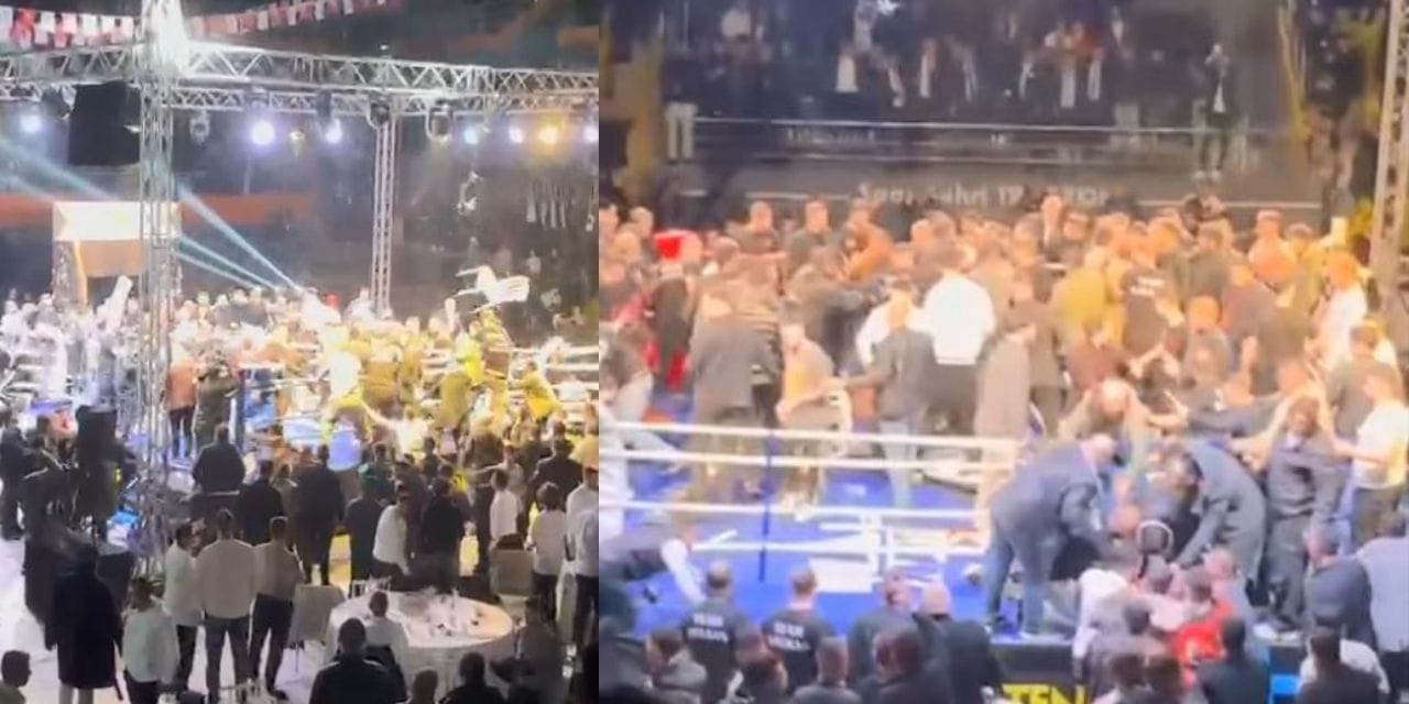 Türk ve Rus boksörlerin maçında arbede: Karşılaşma yarıda kesildi