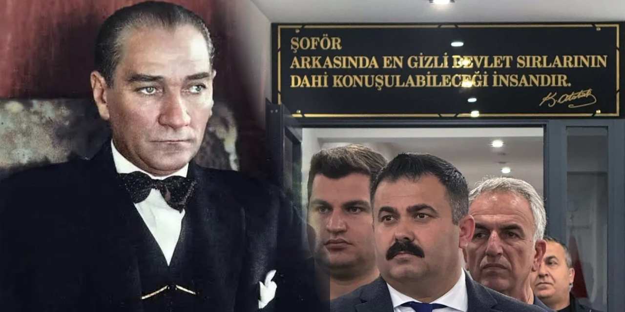 Atatürk’ün söylemediği sözü ona atfedip kurum binasına astılar!