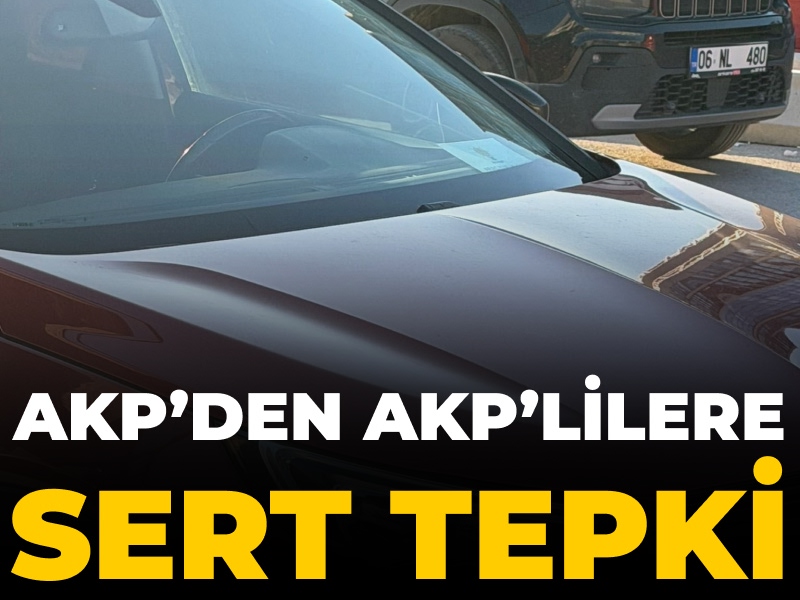 AKP'den AKP'lilere sert tepki