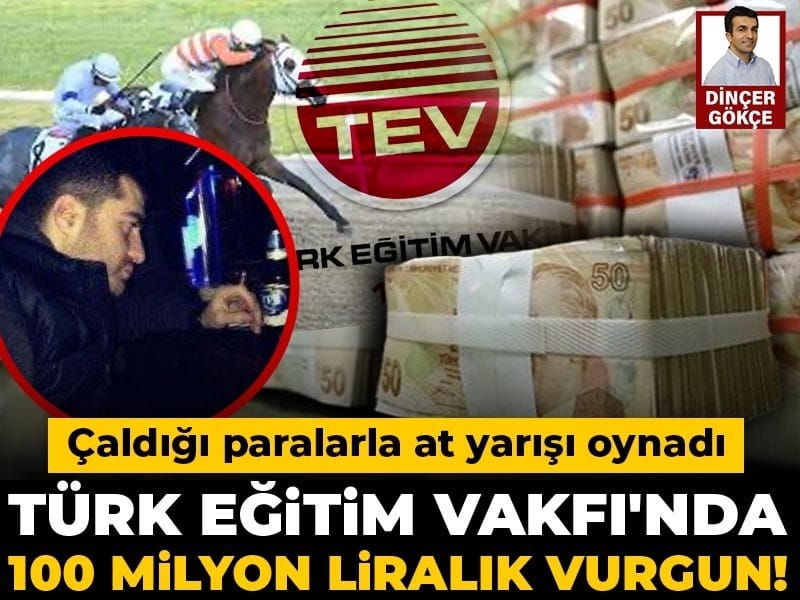 Köklü vakfın paraları ile at yarışı oynadı; yakayı ele verince de hapsi boyladı!