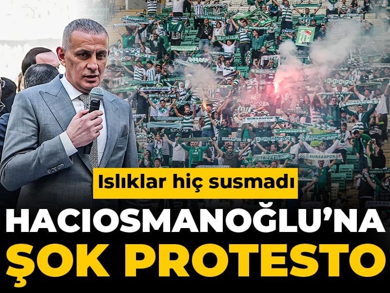 Hacıosmanoğlu'na şok protesto: Islıklar hiç susmadı