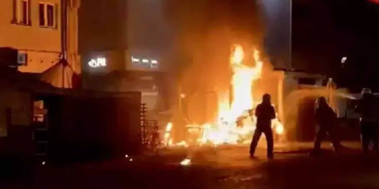 PTT binası önünde korkutan patlama