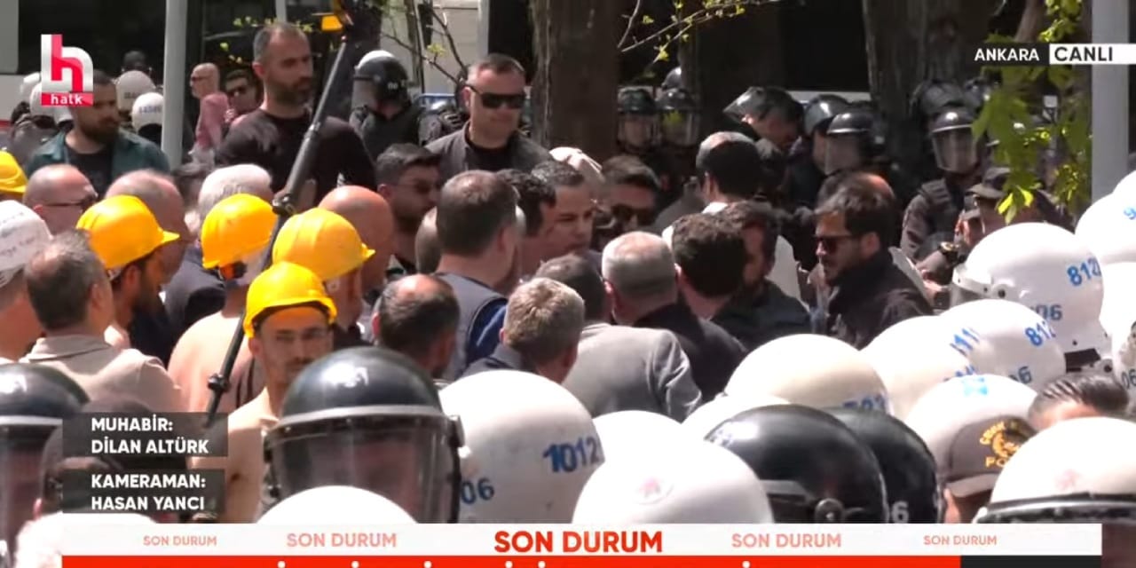 Son dakika |Madencilerin yürüyüşüne polis engeli