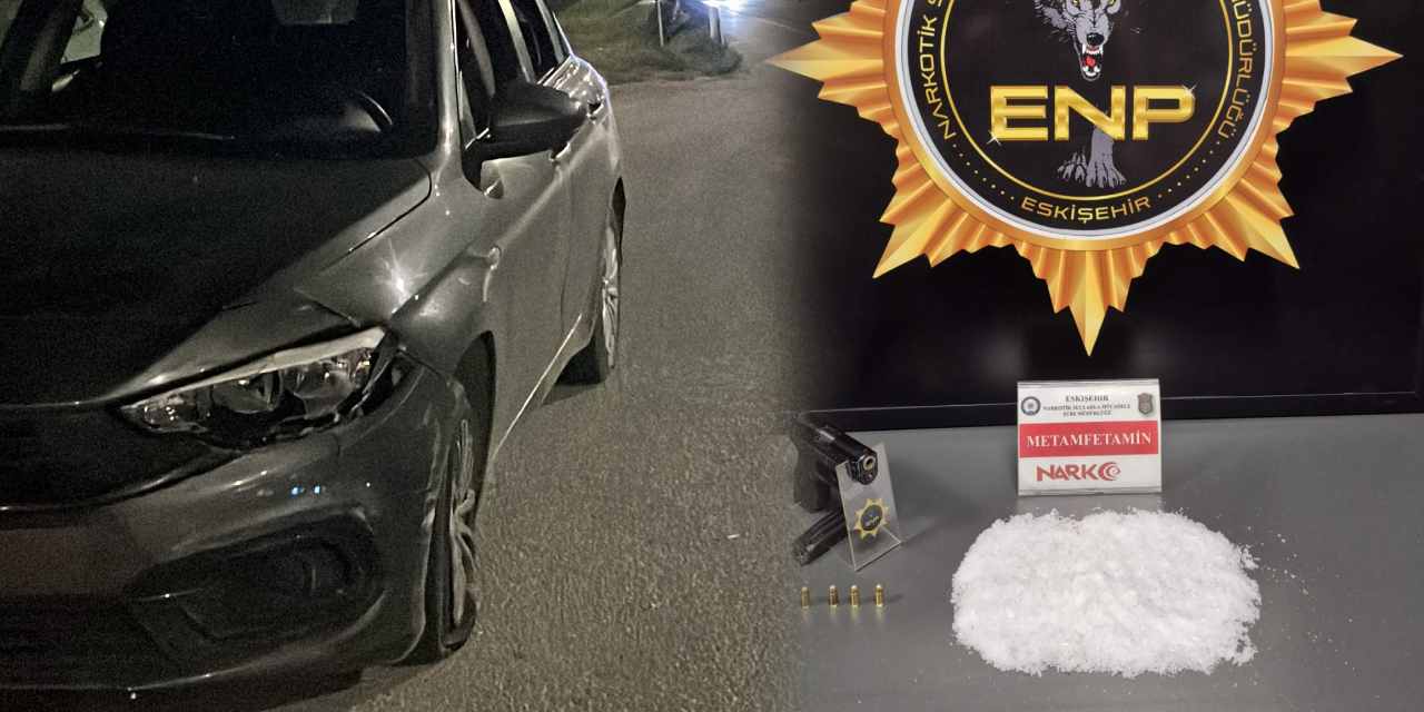 "Dur" ihtarına uymayan araçtan uyuşturucu ve silah çıktı!