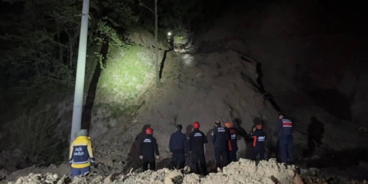 Düzce’de dik yamaçta mahsur kalan aile kurtarıldı