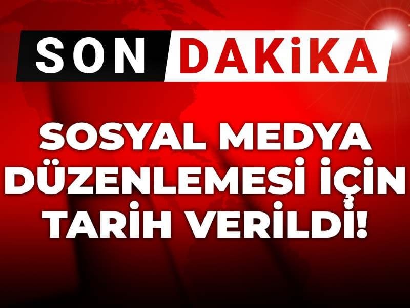 Son dakika | Sosyal medya düzenlemesi için tarih verildi
