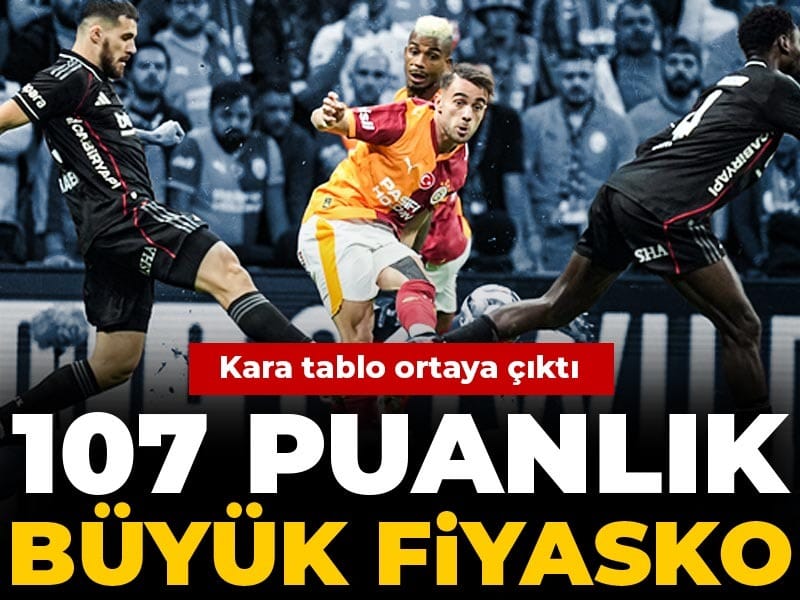 Beşiktaş'ta 107 puanlık büyük fiyasko: Kara tablo ortaya çıktı