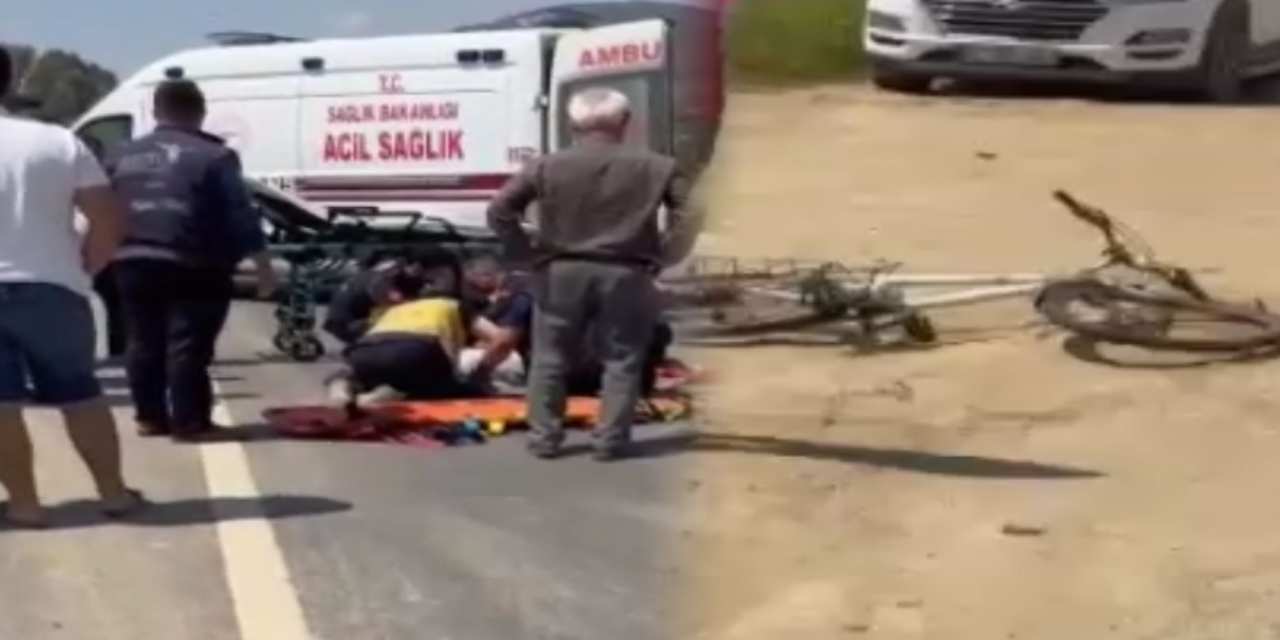 Feci kazada bisikletli can verdi!
