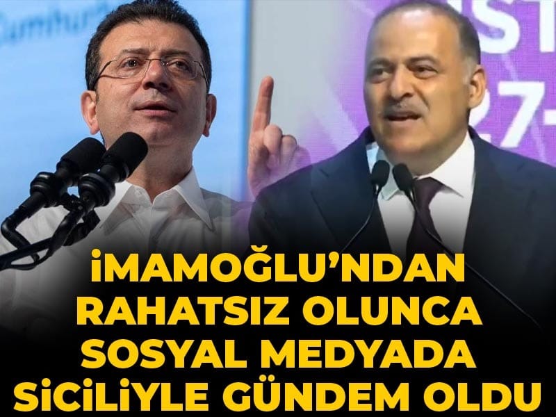İmamoğlu’ndan rahatsız olunca sosyal medyada siciliyle gündem oldu