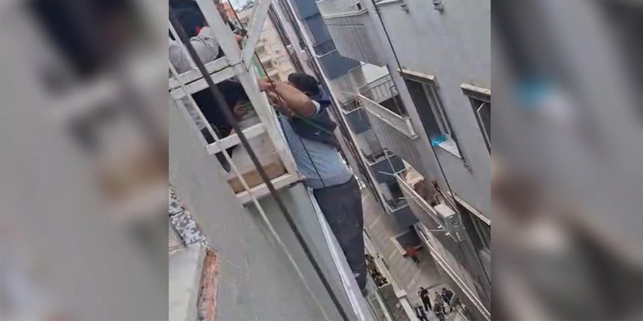 İnşaatta asansör kazası: İşçilerden biri düştü diğeri havada asılı kaldı!