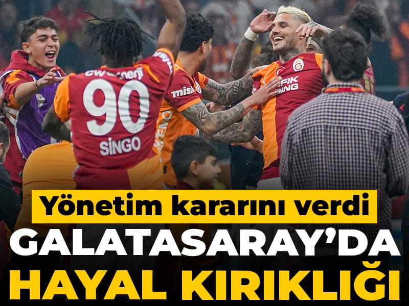 Galatasaray'da hayal kırıklığı yarattı: Yönetim kararını verdi