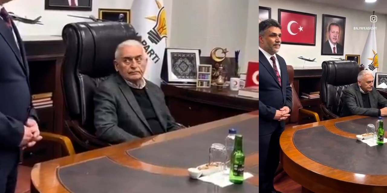 AKP'li başkanın kesintisiz övgüsü Binali Yıldırım'a bıkkınlık getirdi! Bakışı her şeyi anlattı