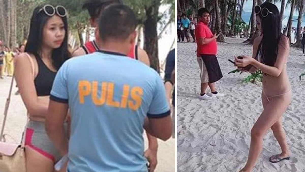 Filipinler'de bir kadın giydiği bikini nedeniyle gözaltına alındı