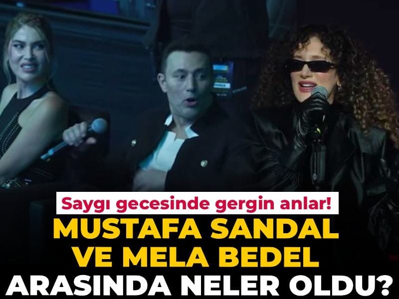 Mustafa Sandal ve Mela Bedel arasında neler oldu? Saygı gecesinde gergin anlar!