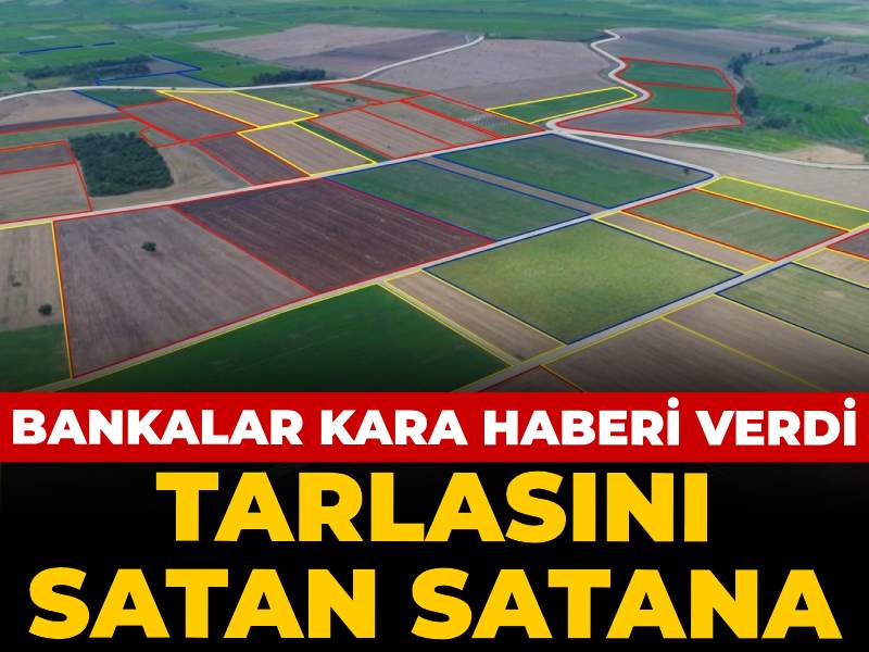Bankalar kara haberi verdi: Tarlasını satan satana