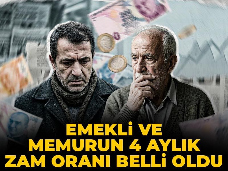 Son Dakika | Emekli ve memurun 4 aylık zam oranı belli oldu: TÜİK açıkladı