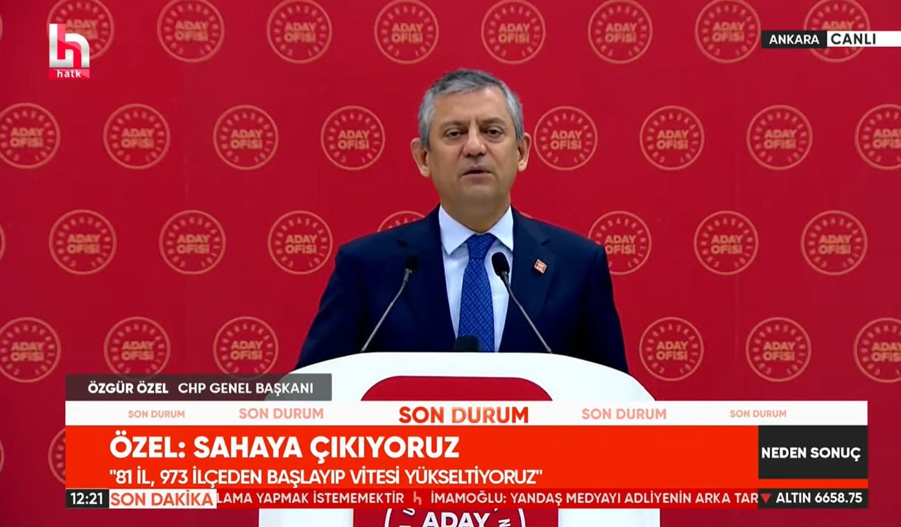 Son dakika | CHP Genel Başkanı Özgür Özel partinin saha stratejisini açıklıyor