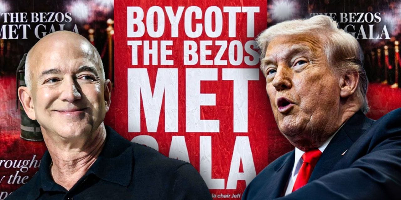Trump ve Bezos'un gölgesi Met Gala'yı da vurdu: Ünlülere boykot çağrısı!