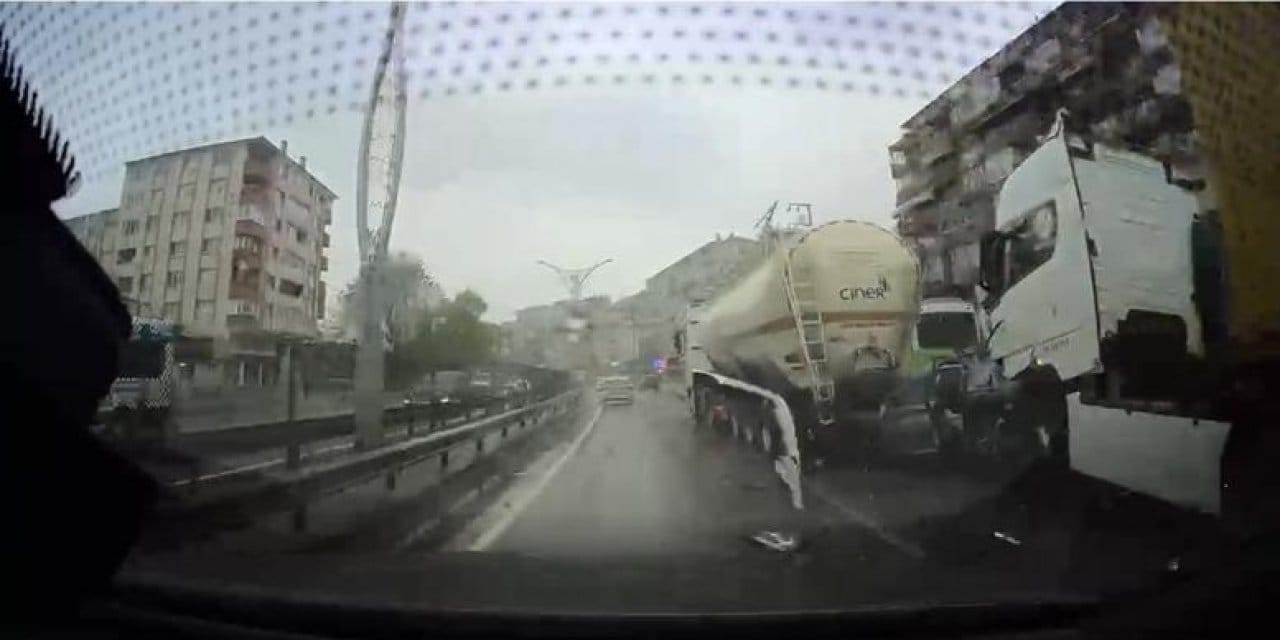 Otomobil TIR ve tanker arasında kaldı! Kocaeli'de zincirleme facia