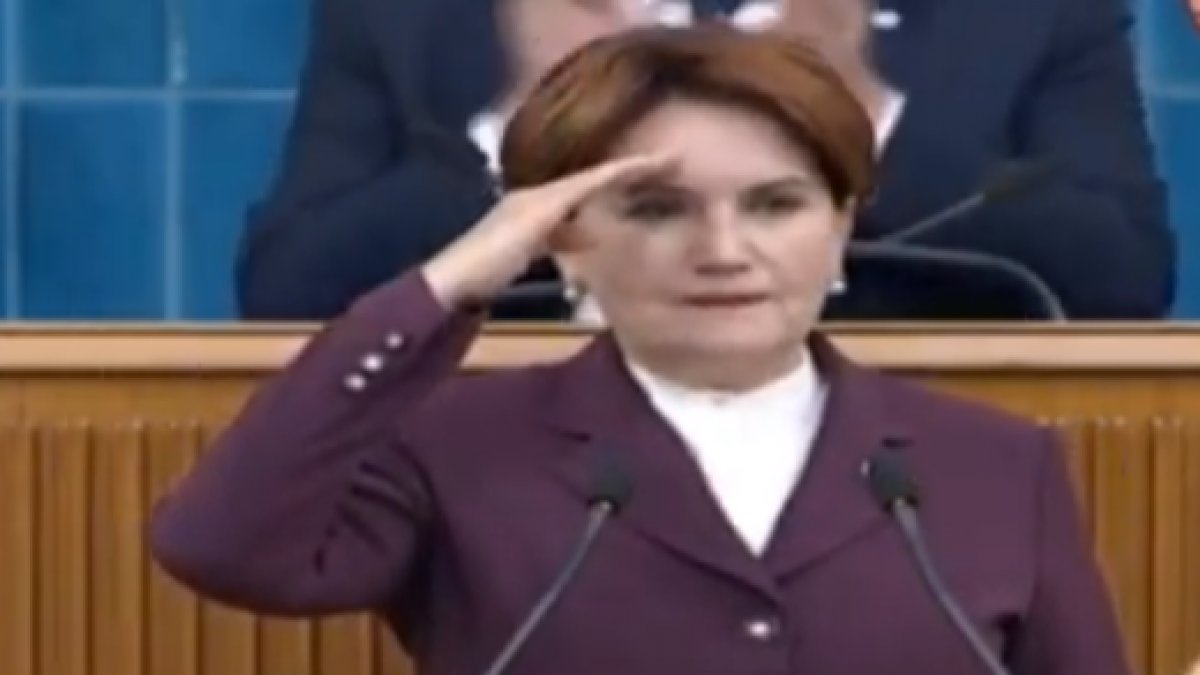 Dua ile başladı, asker selamı verdi!  Akşener'den Erdoğan'a çok sert sözler...