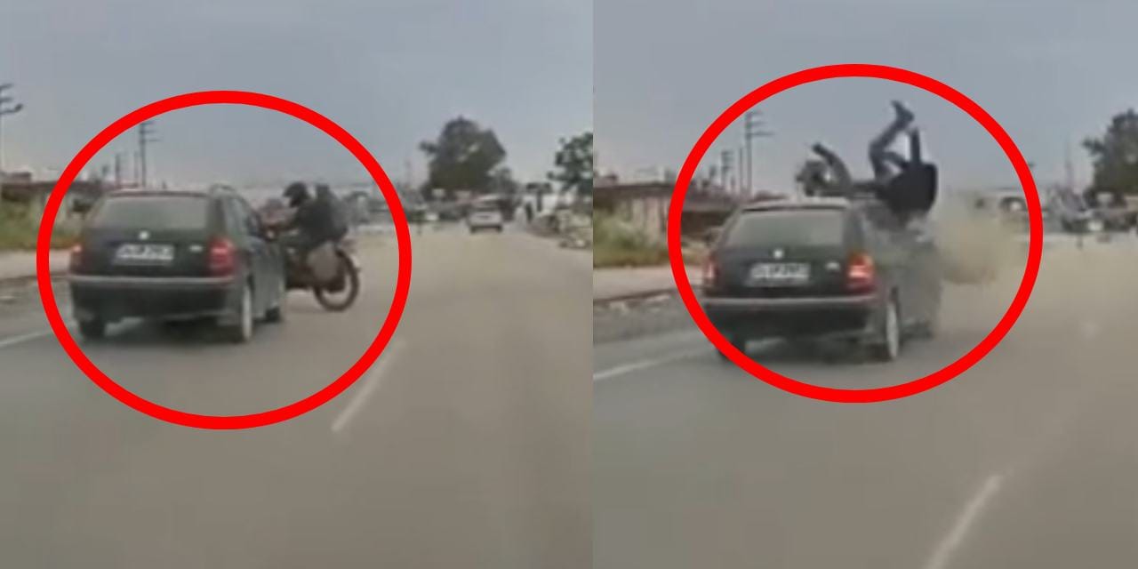 Ölüm anları saniye saniye kaydedildi... Soluna bakmadan manevra yaptı olan yolcuya oldu