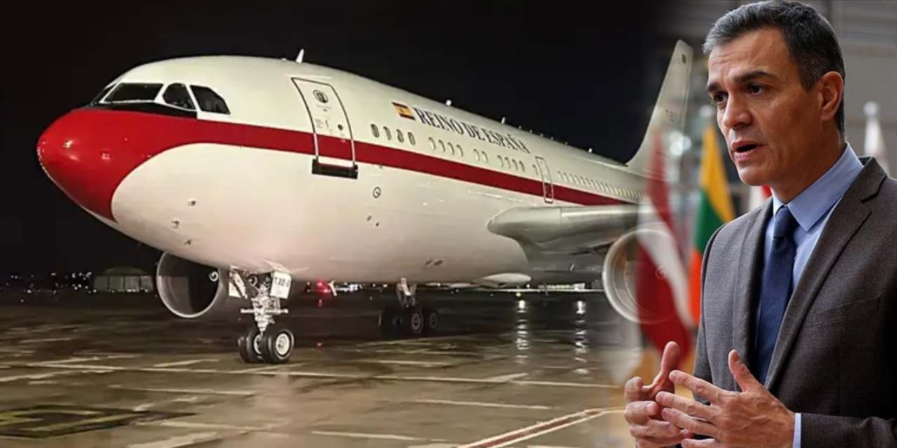 Pedro Sanchez'in havada yaşadığı panik ortaya çıktı! Kokpitten dumanlar yükselmiş