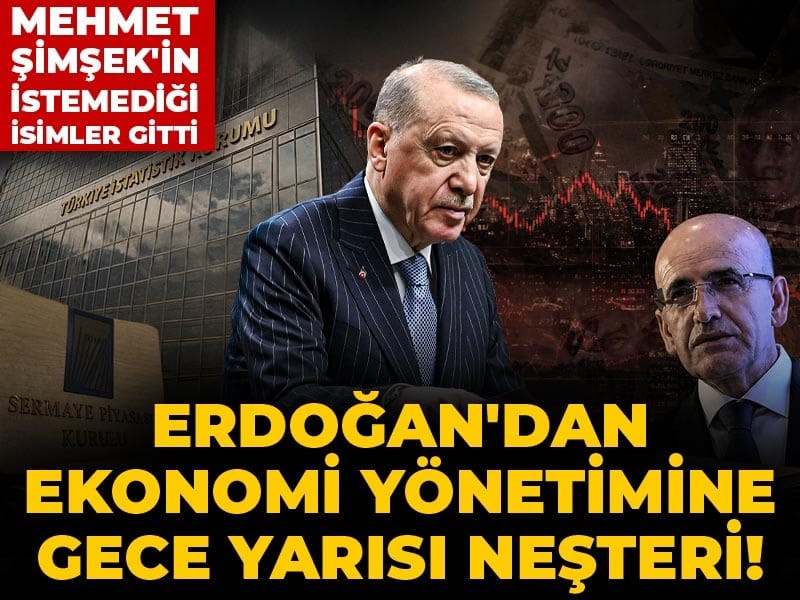 Erdoğan'dan ekonomi yönetimine gece yarısı neşteri! Mehmet Şimşek'in istemediği isimler gitti