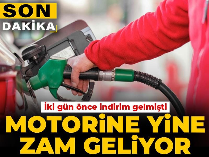 Son dakika | Motorine zam geliyor