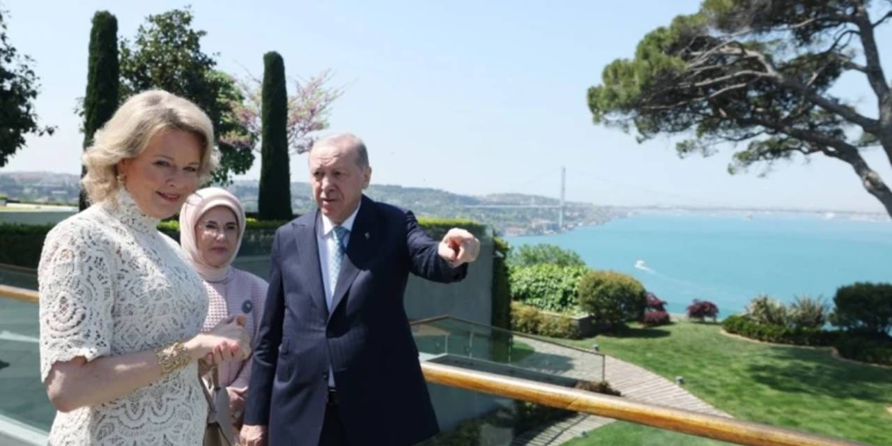 Vahdettin Köşkü’nde kritik kabul: Erdoğan Belçika Kraliçesi ile görüştü