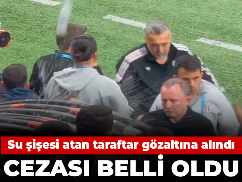 Sergen Yalçın'a şişe atan taraftarın cezası belli oldu