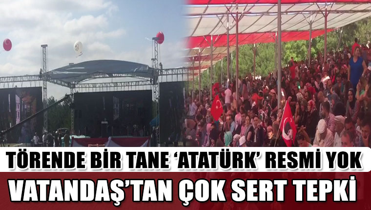 Dumlupınar'da 30 Ağustos törenlerinde bir tane Atatürk posteri yok!