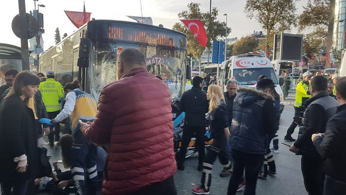 Beşiktaş'ta meydana gelen korkunç kazanın görüntüleri ortaya çıktı 