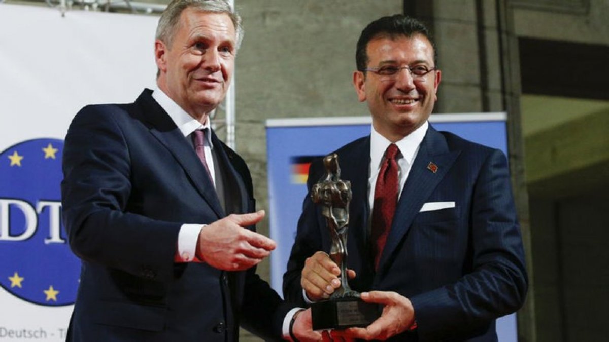 İmamoğlu'na Almanya'dan ödül