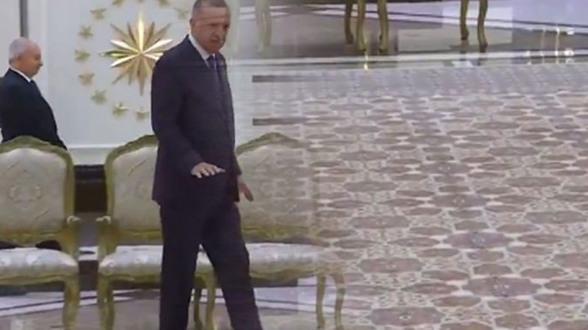 Erdoğan yeni halısını tanıttı: Hareke, 108 metrekare, yerli ve milli
