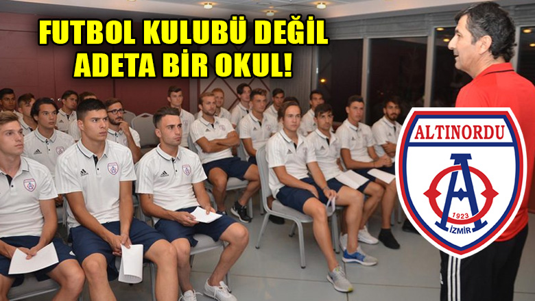 Türk futbolunun yüz akı Altınordu, futbolculara verdiği eğitimlerle de fark yaratıyor
