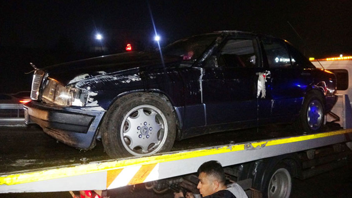 TEM'de trafik kazası: 2 kişi yaralandı
