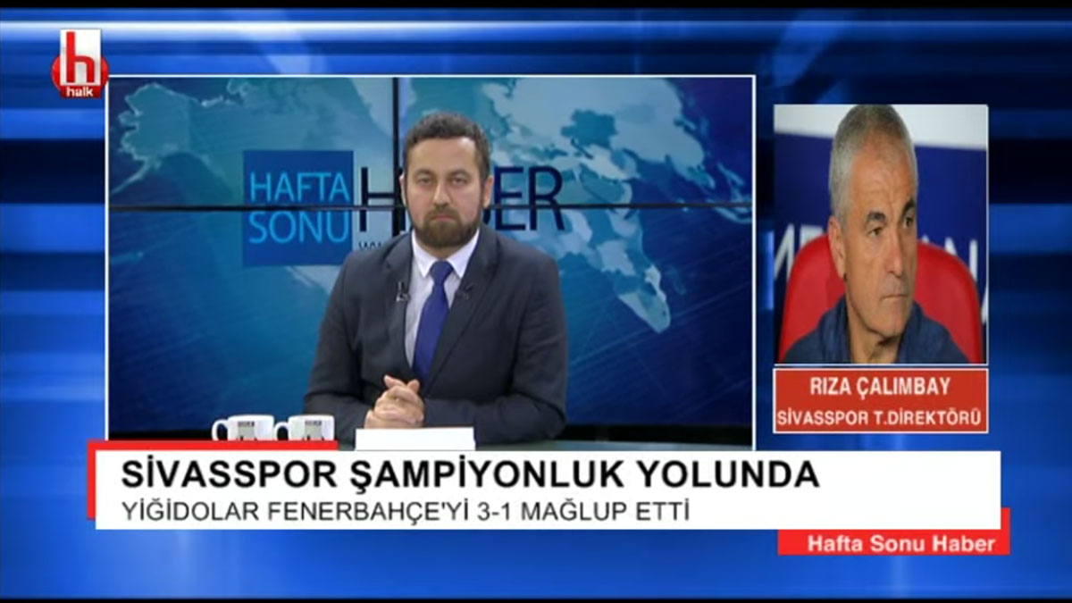 Sivasspor'un teknik direktörü Rıza Çalımbay'dan Halk TV'ye özel açıklamalar