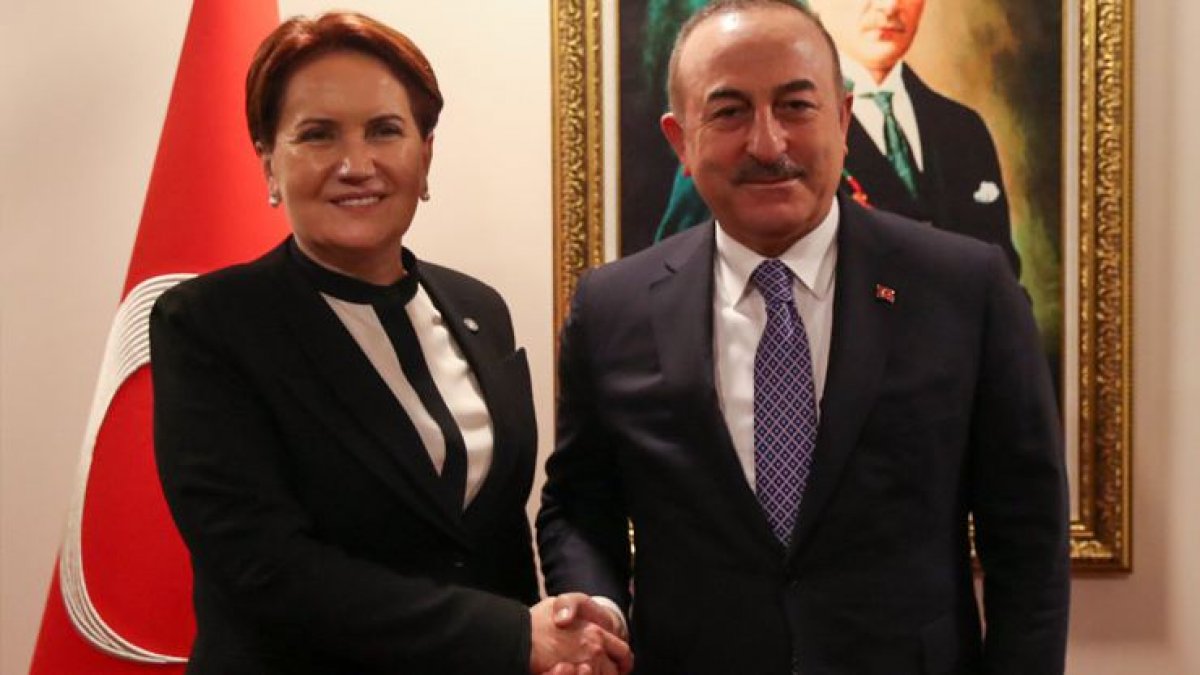 Bakan Çavuşoğlu Libya Tezkeresine ilişkin Meral Akşener ile görüşüyor
