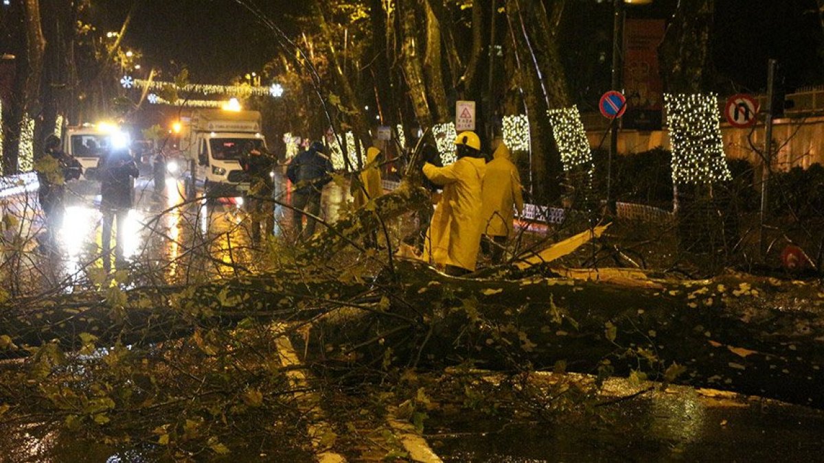 İBB, fırtınanın İstanbul'da yarattığı bilançoyu açıkladı