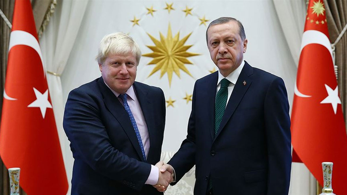 Erdoğan, Boris Johnson ile görüştü