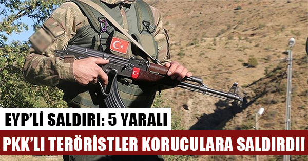 PKK'lı teröristler Hakkari-Şemdinli'de yola döşedikleri EYP ile koruculara saldırdı: 5 yaralı