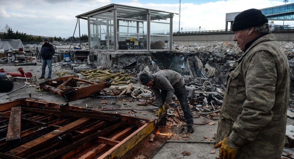 Atatürk Havalimanı'nın kargo bölümünün yıkım işlemi tamamlandı