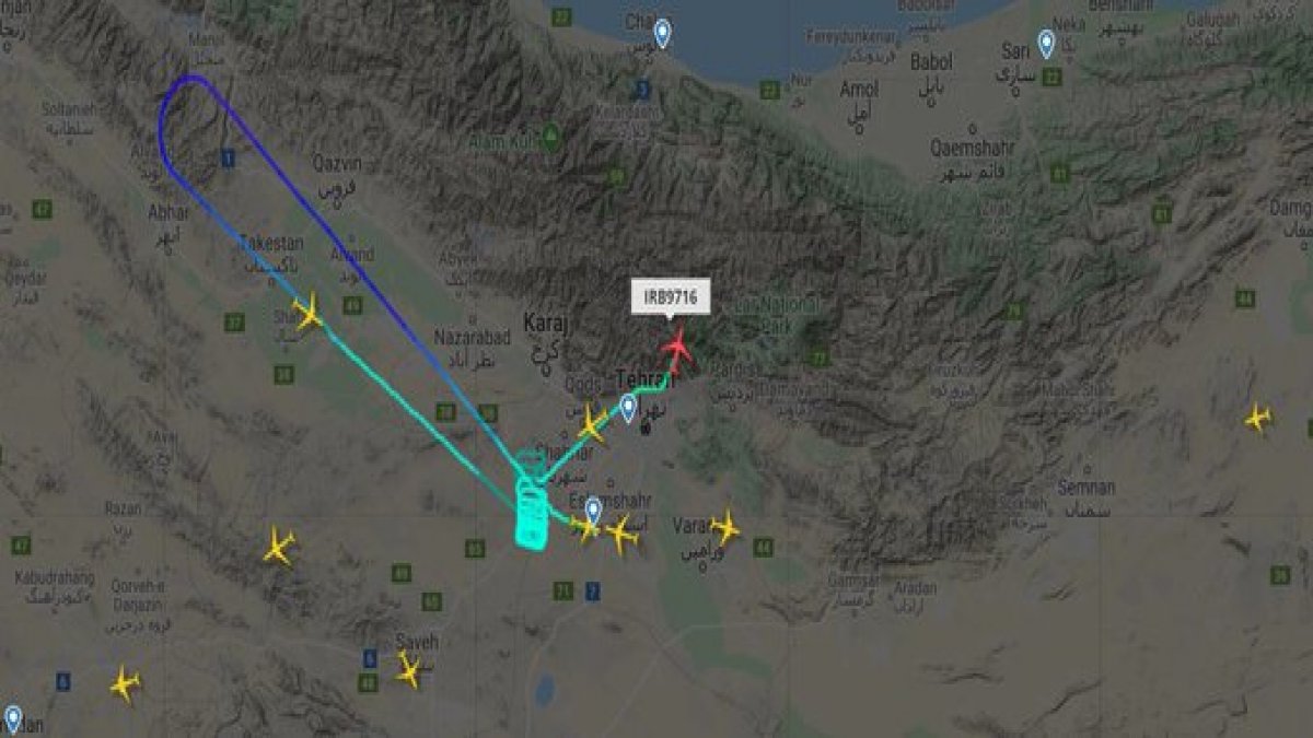 Tahran-İstanbul seferi yapan yolcu uçağı acil iniş yaptı