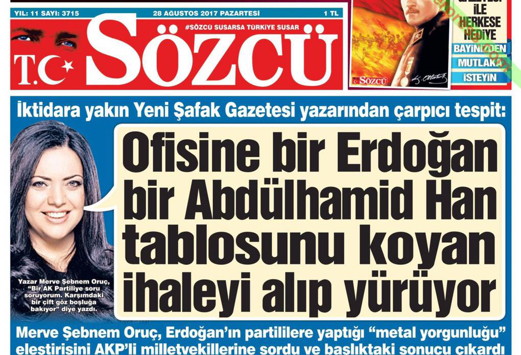 Yeni Şafak yazarı Merve Şebnem Oruç’un AKP'lileri hedef alan köşe yazısı başına iş açtı
