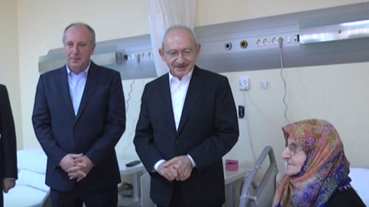 Kılıçdaroğlu, Muharrem İnce'nin annesini ziyaret etti