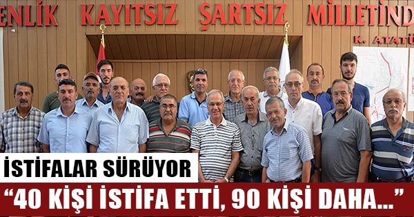 Afyonkarahisar'ın Dinar ilçesinde MHP'den 40 kişi istifa etti