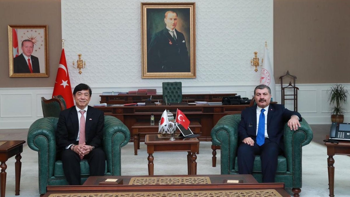 Sağlık Bakanı, Japonya'nın Ankara Büyükelçisi Akio Miyajima ile görüştü